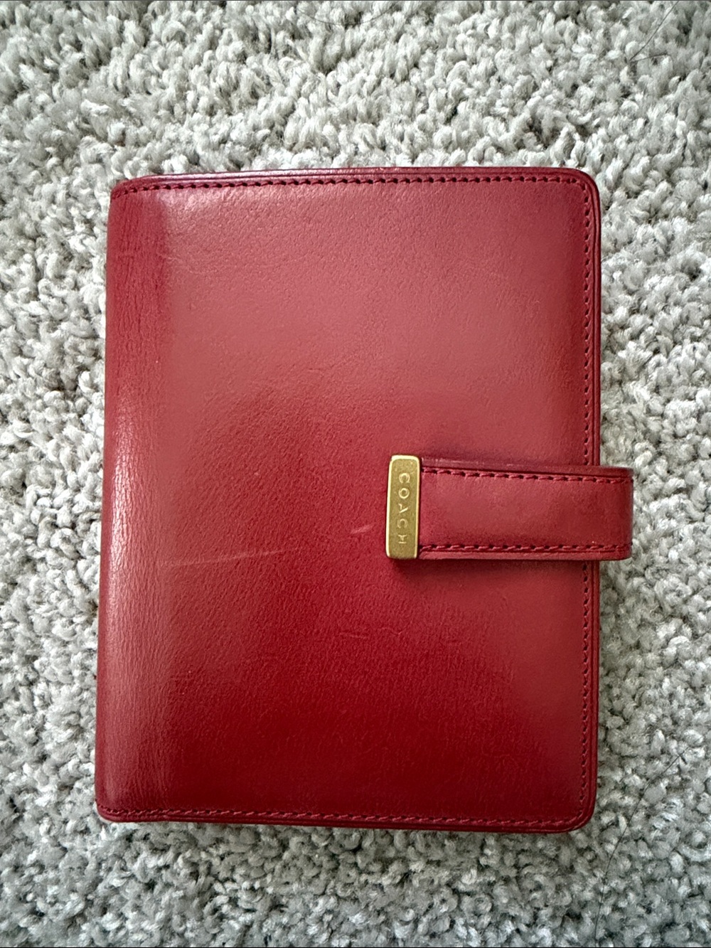 Vintage Coach Red Leather wallet
